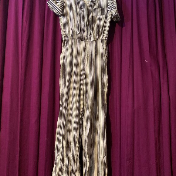 Anthropologie Harlyn Striped Jumpsuit - Picture 2 of 6